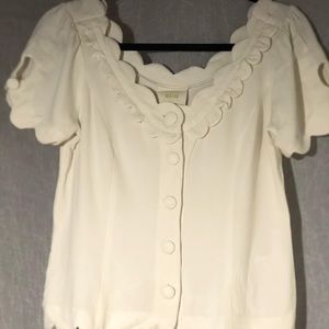 Cream designed blouse